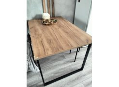 Деревянный стол Лота Лофт 120(160)х75 черный матовый / бетон светлый фото покупателя 987