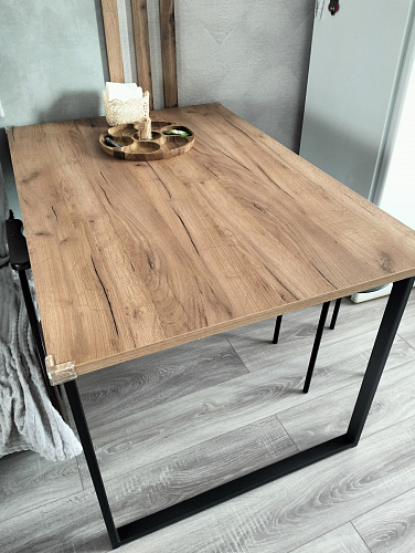 Стол раскладной Лота Лофт 120 25 мм юта / черный матовый фото покупателя 987