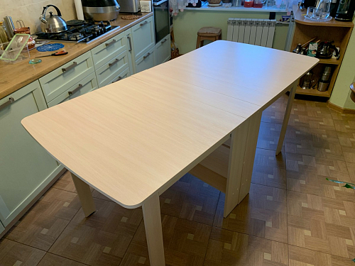 Стол обеденный раздвижной СтК7 дуб молочный фото покупателя 137