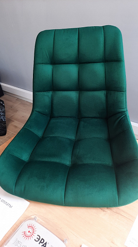 Стул на металлокаркасе Челси морская волна / черный фото покупателя 255