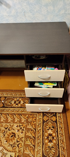 Стол письменный Бриз МДФ волна лайм / ясень светлый фото покупателя 36