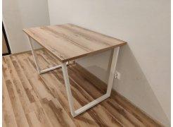 Деревянный стол Барон О 180 х 90 белая пленка шагрень / черный фото покупателя 53