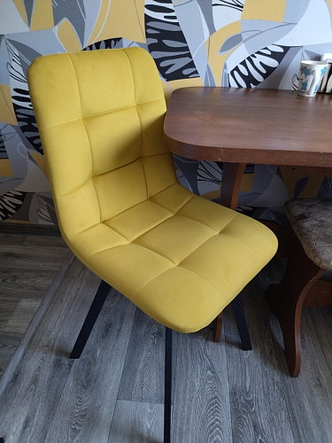 Стул на металлокаркасе Чилли синий / белый фото покупателя 1441