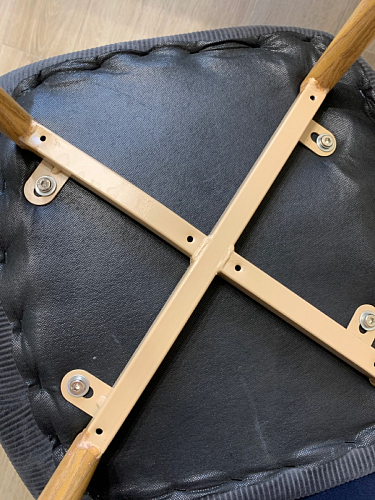 Стул на металлокаркасе Capri голубой фото покупателя 96