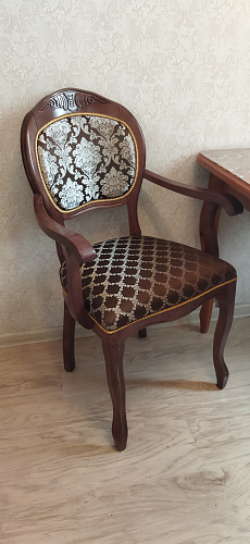 Деревянный стул Лауро патина золото / бежевый тесьма 11 фото покупателя 8