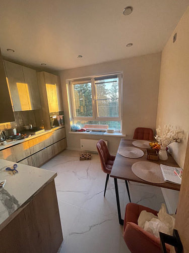 Деревянный стол Лота Лофт 120х75 белый матовый / дуб крафт золотой фото покупателя 53