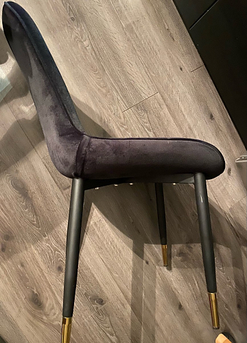 Стул на металлокаркасе Seda 1 latte / black / gold фото покупателя 59