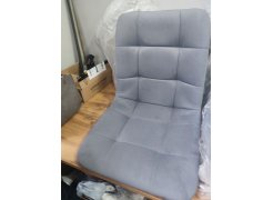 Стул на металлокаркасе Чилли синяя ткань / белый фото покупателя 539