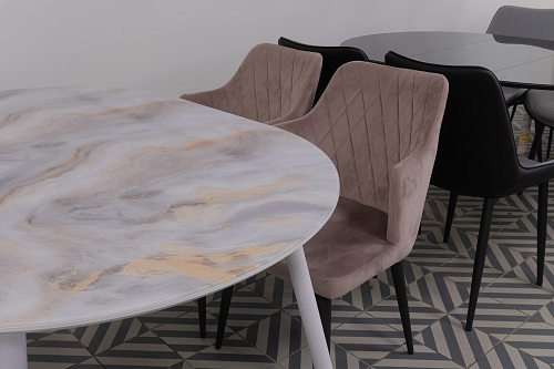 Стул на металлокаркасе Velen light purple из шоурума 3