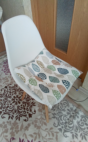 Пластиковый стул Eames PC-015 серо-голубой / дерево фото покупателя 283