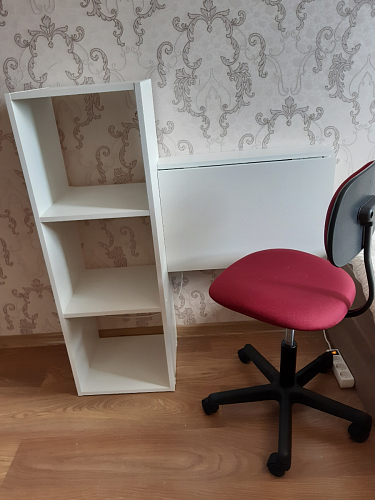 Откидной стол навесной СО1 дуб молочный фото покупателя 5