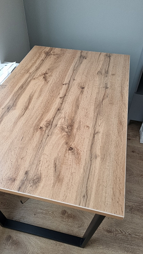 Деревянный стол Лота Лофт 140х80 белый матовый / бетон светлый фото покупателя 733