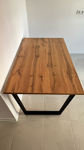 Деревянный стол Лота Лофт 120x75 дуб крафт табачный / черный матовый фото покупателя 840