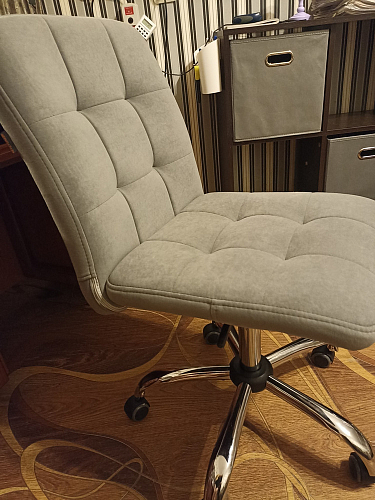 Компьютерное кресло Fiesta/Фиеста флок серый 29 фото покупателя 33