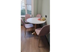 Стол Тулип 90х73 дуб вотан / белый фото покупателя 91