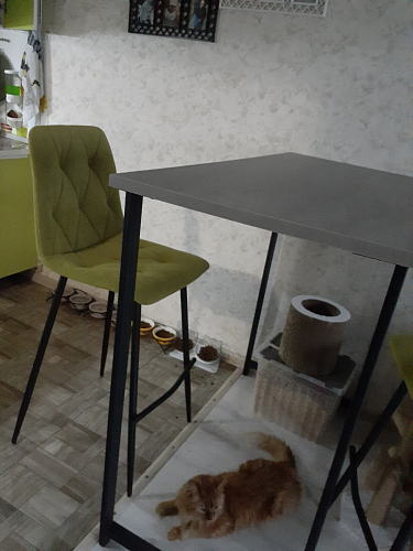 Барная стойка Дилан Лофт 120х40х90 бетон светлый фото покупателя 62