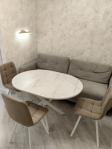 Стул на металлокаркасе Чилли К кирпичный / черный фото покупателя 522