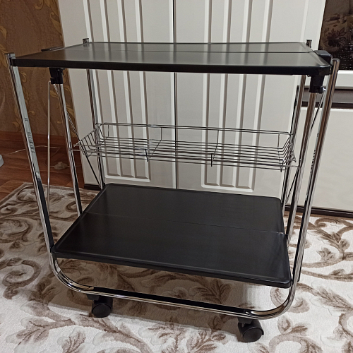 Столик сервировочный SC-5119 складной черный фото покупателя 36