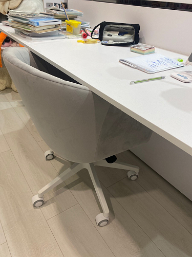 Компьютерное кресло Тибо confetti chocolate / белый фото покупателя 159