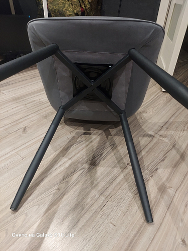 Стул на металлокаркасе Седа К кирпичный / черный фото покупателя 299