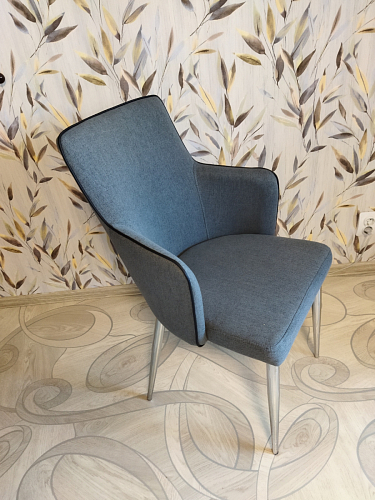 Стул на металлокаркасе Benza dark blue фото покупателя 5