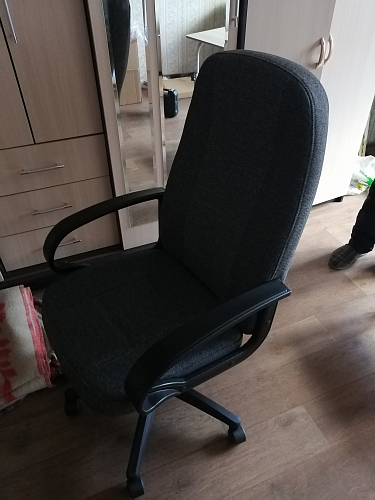 Компьютерное кресло CH747 черный, ткань фото покупателя 7