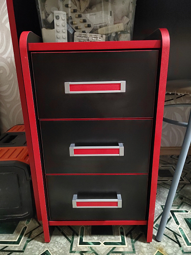 Тумба Ханна черная / красная  - Уцененный экземпляр фото покупателя 129