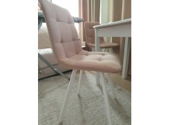 Стул на металлокаркасе Чилли розовый / черный каркас фото покупателя 319