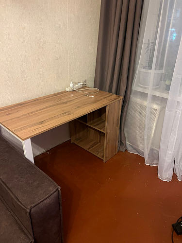 Письменный стол Битти Лофт 116х60х75 дуб вотан / белый матовый фото покупателя 8