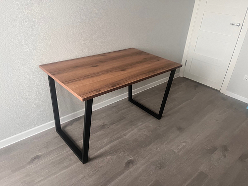 Деревянный стол Лота Лофт 140х80 черный матовый / бетон светлый фото покупателя 532