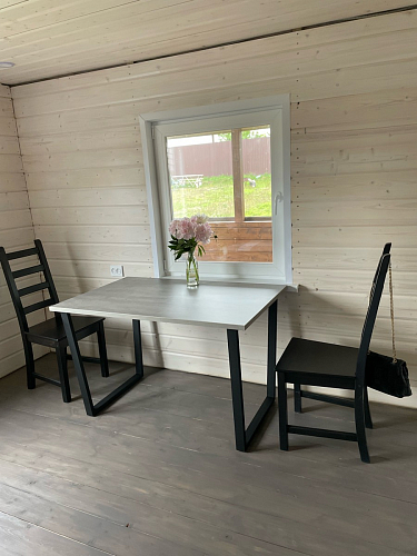 Деревянный стол Лота Лофт 120x75 дуб крафт табачный / черный матовый фото покупателя 904