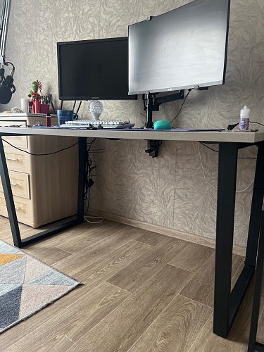 Стол Лота Лофт 120 25 мм сабия / белый матовый фото покупателя 229