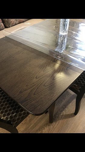 Деревянный стол Caterina/Катерина 100-130x70x75 айвори вайт / бук фото покупателя 14