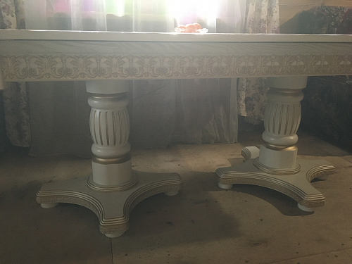 Стол Морнит 220(320)х110 орех темный / орех фото покупателя 1