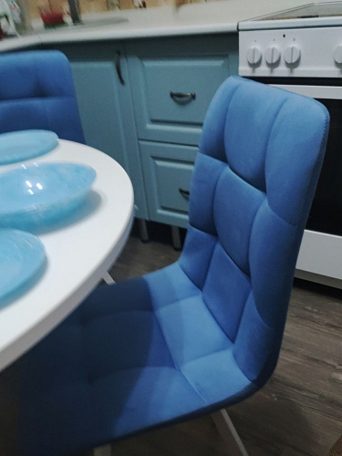 Стул на металлокаркасе Чилли черный / зеленый фото покупателя 1192