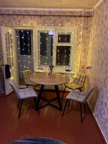 Стул на металлокаркасе Челси морская волна / черный фото покупателя 66