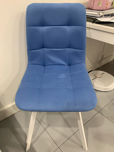 Стул на металлокаркасе Чилли бежевый / белый каркас фото покупателя 1404