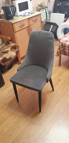 Стул на металлокаркасе Kora gray / black фото покупателя 231