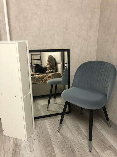 Стул на металлокаркасе Gabi 1 light purple / black / gold фото покупателя 141