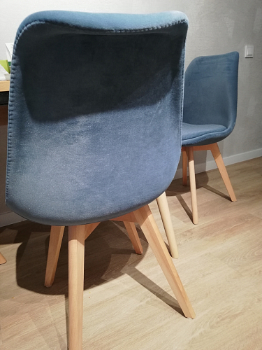 Стул Bonuss blue / wooden legs фото покупателя 175