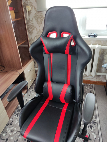 Компьютерное кресло Blok light blue / black фото покупателя 1