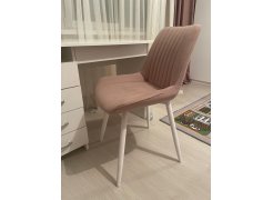 Стул на металлокаркасе Вейв светло-серый (hl 63) / 10К черный каркас фото покупателя 152