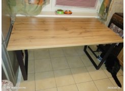 Стол Лота Лофт 120 25 мм сабия / черный матовый фото покупателя 446