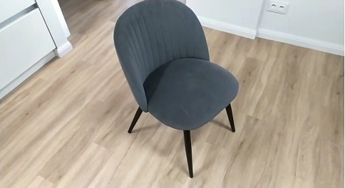 Стул на металлокаркасе Gabi 1 темно-серый / черный фото покупателя 84