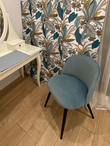 Стул на металлокаркасе Gabi 1 dark gray / black фото покупателя 848