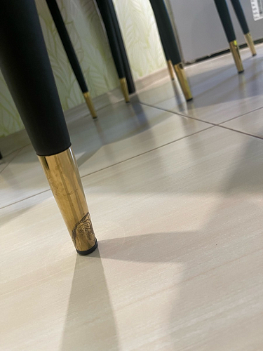 Стул на металлокаркасе Seda 01 blue / gold / black фото покупателя 56