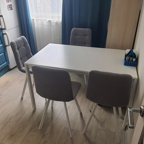 Стул на металлокаркасе Чилли зеленый / белый каркас фото покупателя 287