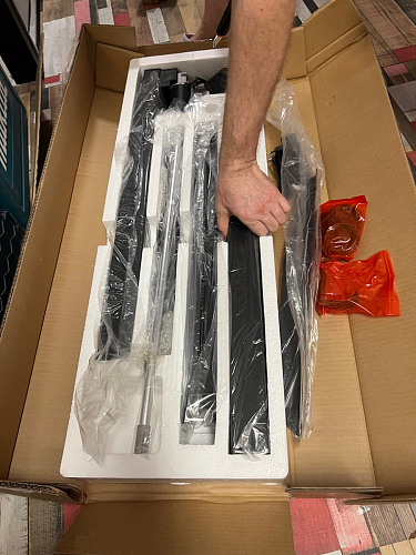 Компьютерный стол Маркос с механизмом подъема 140х80х75 белый / вотан дуб фото покупателя 47