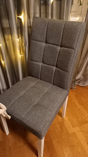 Стул Madina white / fabric pebble фото покупателя 2