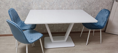 Стул на металлокаркасе Capri dark beige / white фото покупателя 9